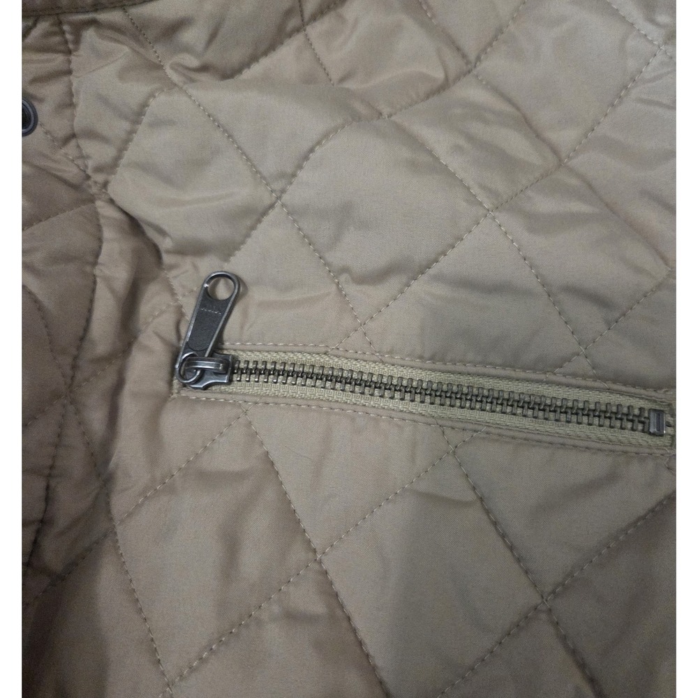 Carhartt For Women Quilted Jacket Beige Tan L Large Snap Front Plaid Lined... - Picture 4 of 12